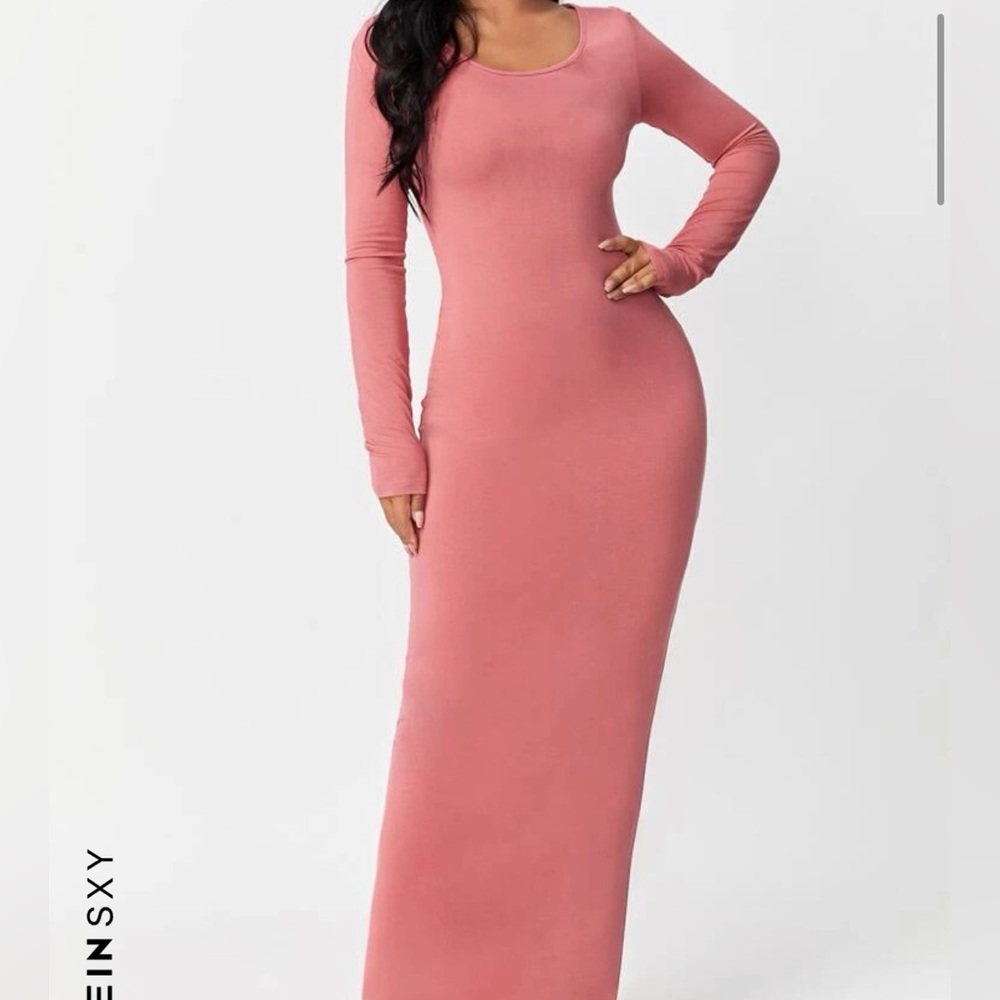 Shien baby pink bodycon